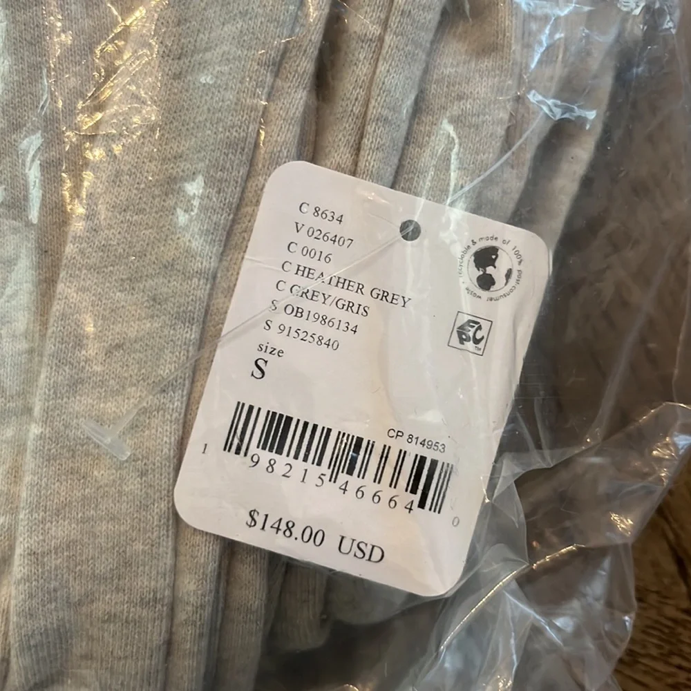 Free People x Hatch Warm Up Jumpsuit Heather Grey Small NWT Maternity Pregnancy